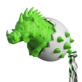 Dog chewing and tear-resistant toothbrush dog toy (shape: TPE, Color: green)