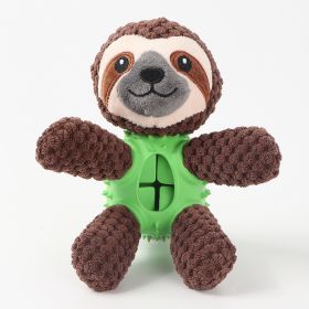 Pet Plush Bite Resistant Sound Cloth Dog Toy (shape: plush, Color: sloth)