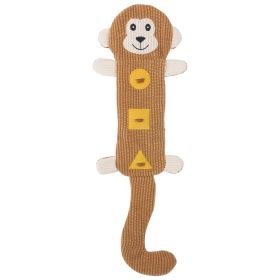 Sound dog toy leaking leather shell sniffing dog toy (shape: plush, Color: monkey)