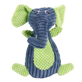 Corduroy pet dog toy (Color: Elephant)