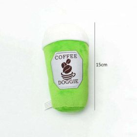 pet dog toy coffee cup (Color: green)