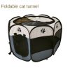 Oxford cloth folding pet tent cat kennel dog kennel cat delivery room indoor pet fence octagonal pet fence