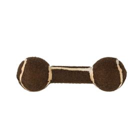 pet toy tennis dumbbell (Color: Coffee)