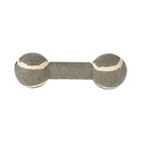 pet toy tennis dumbbell (Color: Grey)