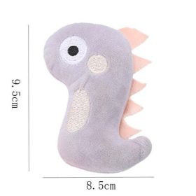 duck starfish animal squeak dog toy (Color: G-Grey dinosaur)