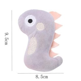 duck starfish animal squeak dog toy (Color: G-Grey dinosaur)