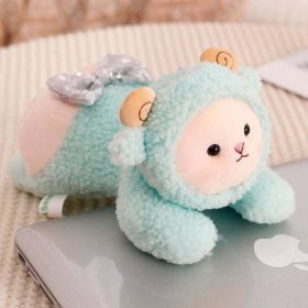 funny animals plush pendant toy (Color: green sheep)