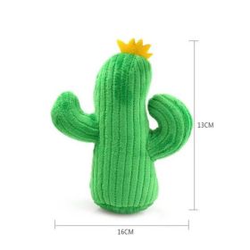 Corn Cactus Shape Pet Toy (Color: green)