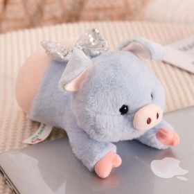 funny animals plush pendant toy (Color: blue pig)