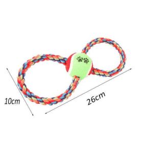 bite resistant dog tennis toys (Color: Number 8 Tennis)