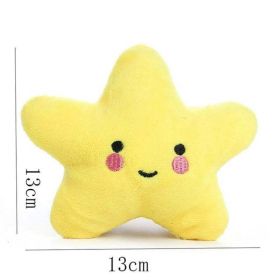 duck starfish animal squeak dog toy (Color: E-yellow)