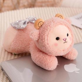 funny animals plush pendant toy (Color: pink sheep)