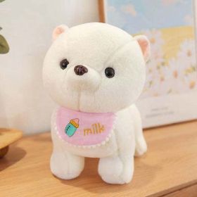 dog doll plush toy puppy (Color: Pink)