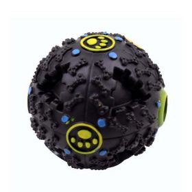 dog leaking game toy ball (Color: Black)