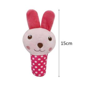 dog bite resistant toy squeaky (Color: Rose Rabbit)