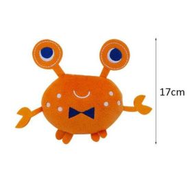 dog bite resistant toy squeaky (Color: Crab)