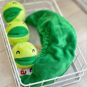pet caving toy interactive plush dog toy (Color: Pea)