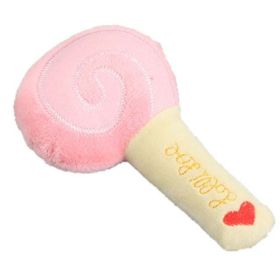 Dog Training Squeaky Dog Toys (Color: Pink Lollipop)