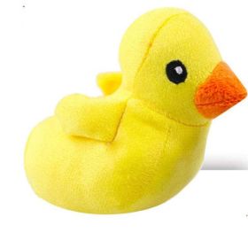 bite resistant cleaning dog chew toys (Color: little yellow duck)
