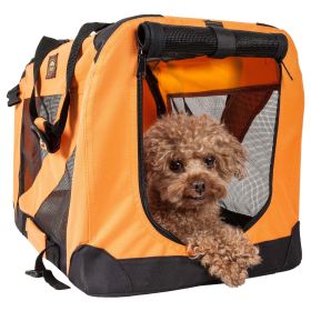 Folding Zippered 360 Vista View House Pet Crate (size: X-Small)