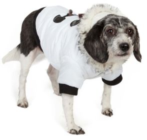 Aspen Winter-White Fashion Pet Parka Coat (size: large)