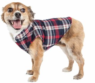 Pet Life 'Puddler' Classical Plaided Insulated Dog Coat Jacket (size: X-Small)