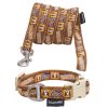 Touchdog 'Caliber' Designer Embroidered Fashion Pet Dog Leash And Collar Combination