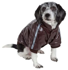 Wuff-Rider Fashion Suede Stitched Pet Coat (size: X-Small)