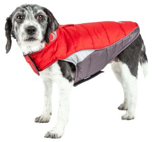 Helios Hurricane-Waded Plush 3M Reflective Dog Coat w/ Blackshark technology (size: medium)