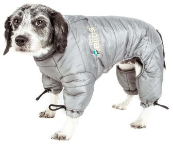 Helios Thunder-crackle Full-Body Waded-Plush Adjustable and 3M Reflective Dog Jacket (size: X-Large)