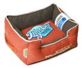 Touchdog Original Sporty Vintage Throwback Reversible Plush Rectangular Dog Bed