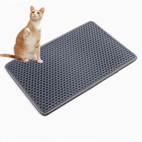 Indoor And Outdoor Easy Clean Double Layer Mats Cat Litter Mat (Material: EVA, Color: Gray)