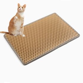 Indoor And Outdoor Easy Clean Double Layer Mats Cat Litter Mat (Material: EVA, Color: Yellow)