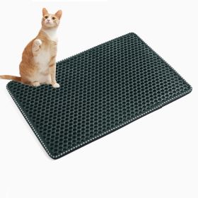 Indoor And Outdoor Easy Clean Double Layer Mats Cat Litter Mat (Material: EVA, Color: green)