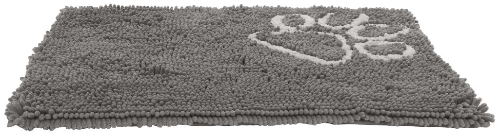 Pet Life 'Fuzzy' Quick-Drying Anti-Skid and Machine Washable Dog Mat (Color: Grey)