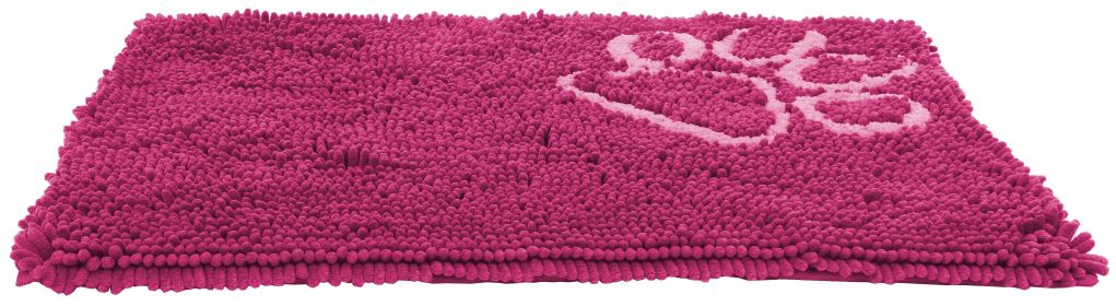 Pet Life 'Fuzzy' Quick-Drying Anti-Skid and Machine Washable Dog Mat (Color: Pink)