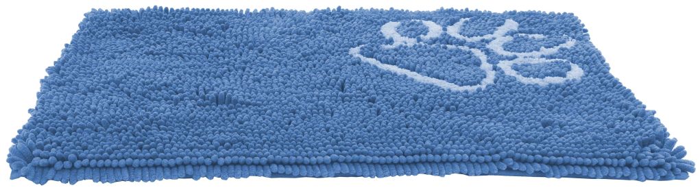 Pet Life 'Fuzzy' Quick-Drying Anti-Skid and Machine Washable Dog Mat (Color: Blue)