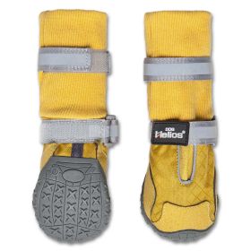 Dog Helios 'Traverse' Premium Grip High-Ankle Outdoor Dog Boots (Color: Yellow, size: X-Small)