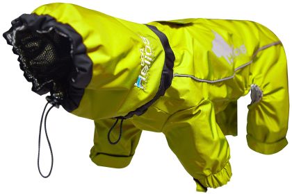 Dog Helios Weather-King Ultimate Windproof Full Bodied Pet Jacket (Color: Yellow, size: X-Small)