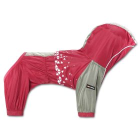 Dog Helios 'Vortex' Full Bodied Waterproof Windbreaker Dog Jacket (Color: Red, size: small)