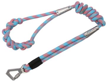 Pet Life 'Neo-Craft' Handmade One-Piece Knot-Gripped Training Dog Leash (Color: Blue)