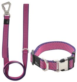 Pet Life 'Escapade' Outdoor Series 2-in-1 Convertible Dog Leash and Collar (Color: Pink, size: small)