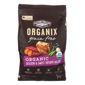 Castor and Pollux - Organix Grain Free Dry Dog Food - Chicken and Sweet Potato - CS of 1-10 lb. (SKU: 2111128)