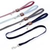 Reflective Dog Leash for Small Medium Dog with Comfortable handle and Nylon Webbing Shiny Suede Fabric