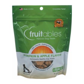 Fruitables Healthy Dog Treats - Pumpkin & Apple Flavor - Case of 8 - 7 oz (SKU: 1093236)