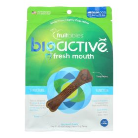 Fruitables Bioactive Fresh Mouth Dental Dog Treats - Case of 8 - 10.8 OZ (SKU: 1771443)