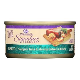 Wellness Pet Products Cat - Can - Tuna - Shrimp - Signature Selects - Case of 12 - 2.8 oz (SKU: 2065464)