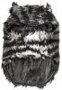 Pet Life Luxe 'Chauffurry' Beautiful Designer Zebra Patterned Mink Fur Dog Coat Jacket