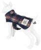 Touchdog 2-In-1 Tartan Plaided Dog Jacket With Matching Reversible Dog Mat