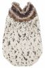 Pet Life Luxe 'Gilded Rawffled' Gold-Plated Designer Fur Dog Jacket Coat